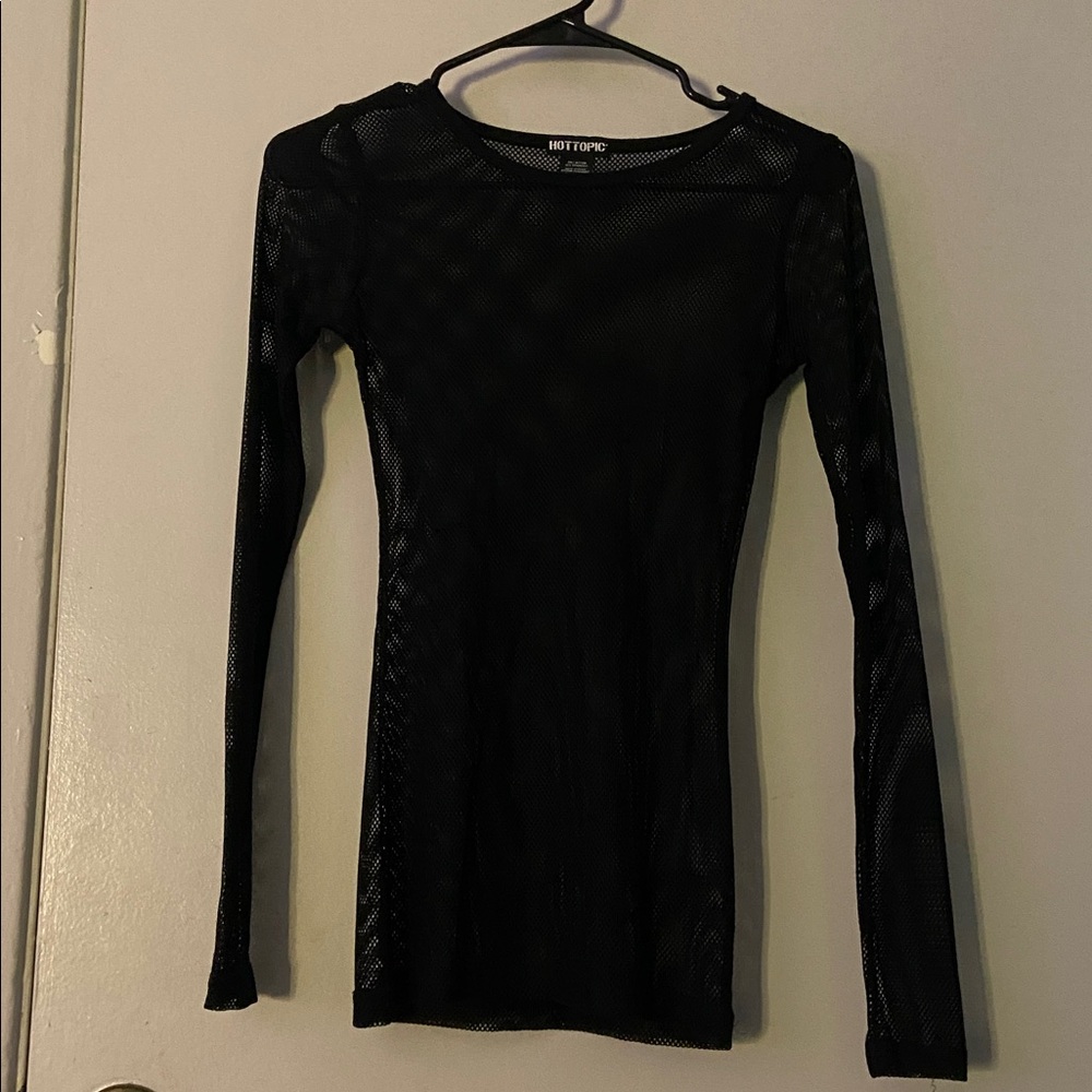 Hot Topic Mesh Long Sleeve